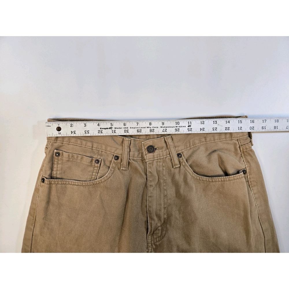 Levi's 505 Men's‎ Regular Fit Jeans Camel Khaki Size 32x30 - Picture 5 of 11
